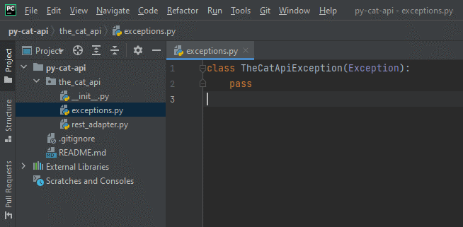 Writing a Python Custom Exception